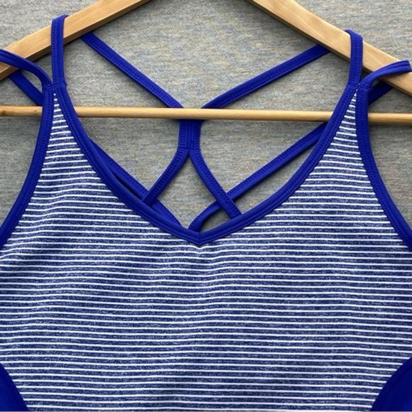 Tuff Athletics Womens Blue White Tank Top Size Medium - Picture 2 of 9